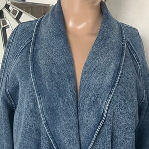 PEACH Women's Denim JACKET Blazer - Blue Jean never worn size L